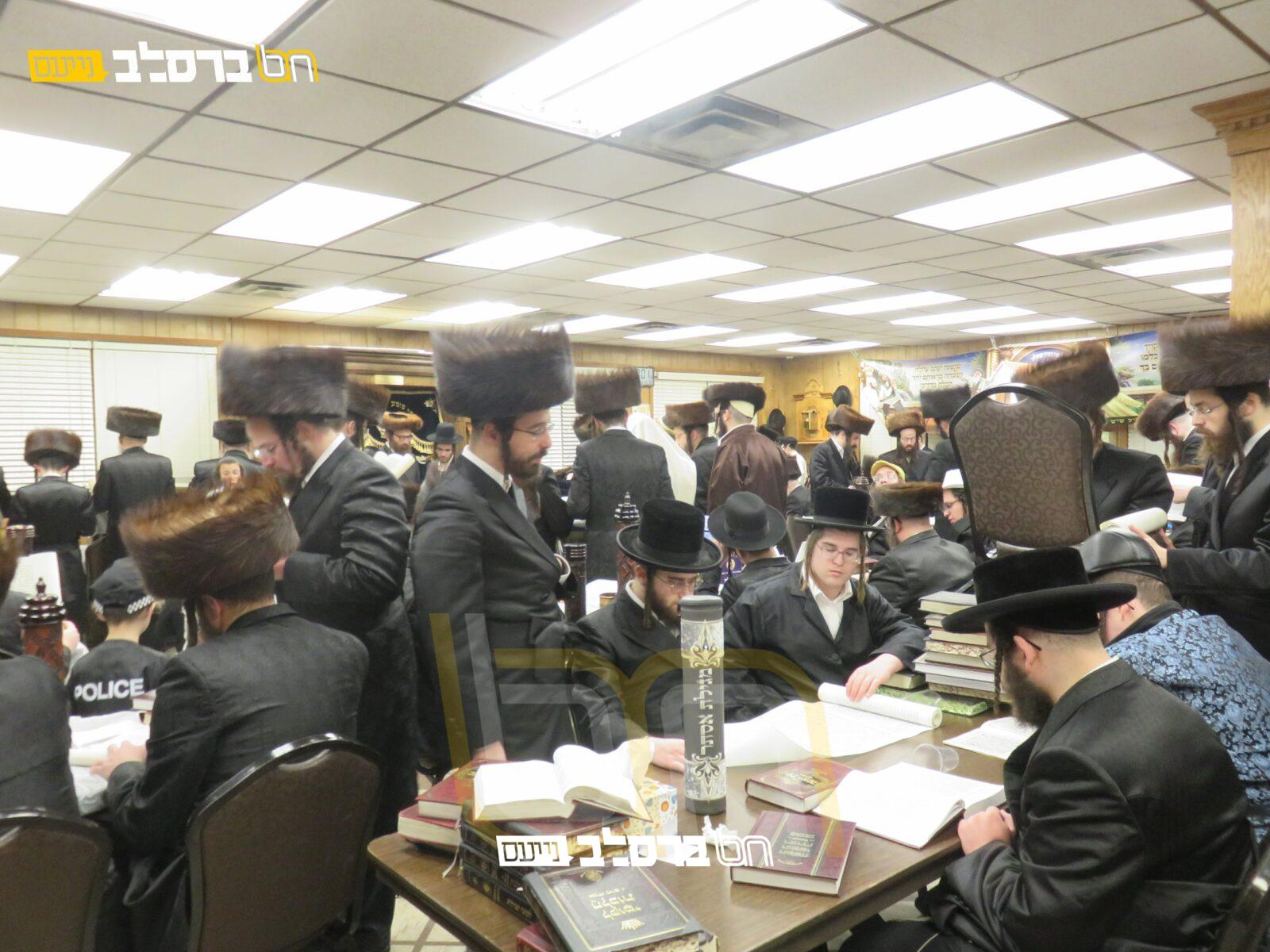 מאנסי • מקרא מגילה בבית הכנסת ברסלב 'ברכת הנחל'