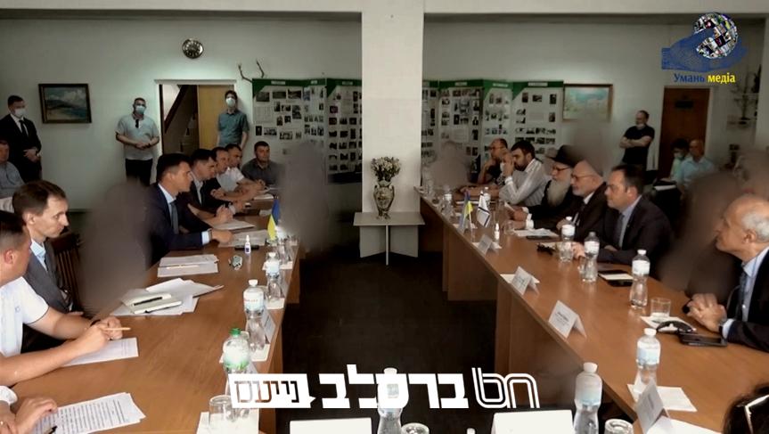 קיבוץ תשפ"ב באומן: 'איחוד ברסלב' ואנשי ממשל אוקראינה ביום היערכות