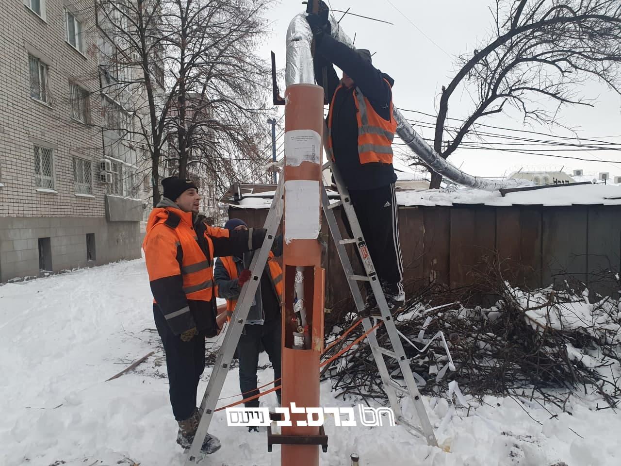 אומן • 'איחוד ברסלב' התקינו צנרת חשמלית חדשנית