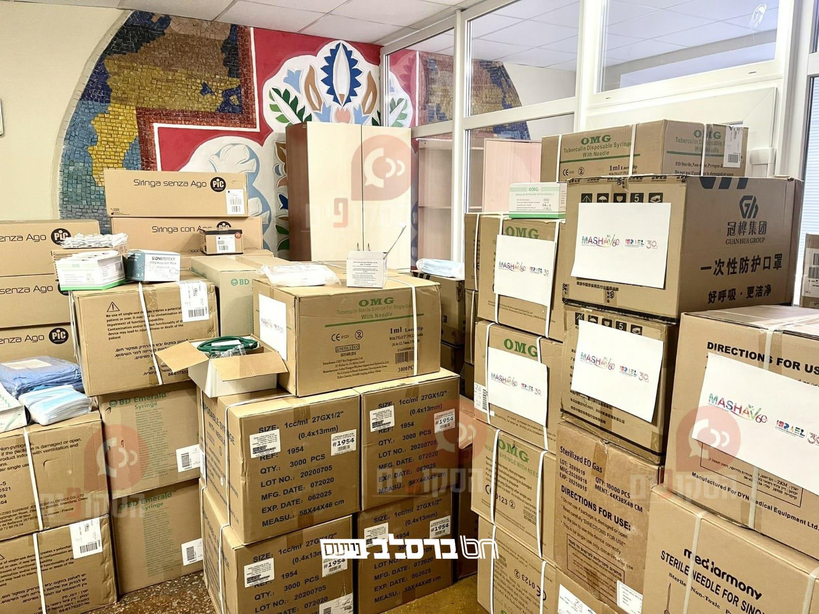 אומן • משלוח ציוד מגן קורונה לבית החולים המקומי