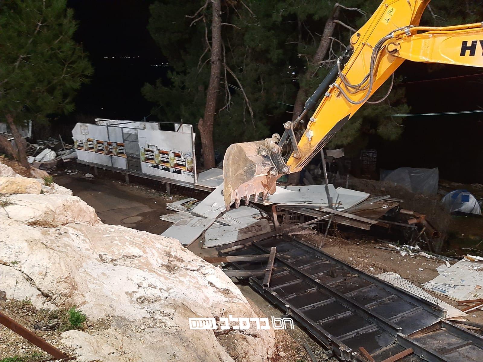 מירון • מחטף: גשר הכהנים נהרס כליל