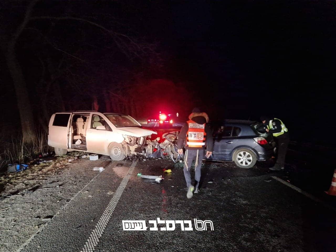 אומן: נהג נהרג וארבעה נוסעים נפצעו