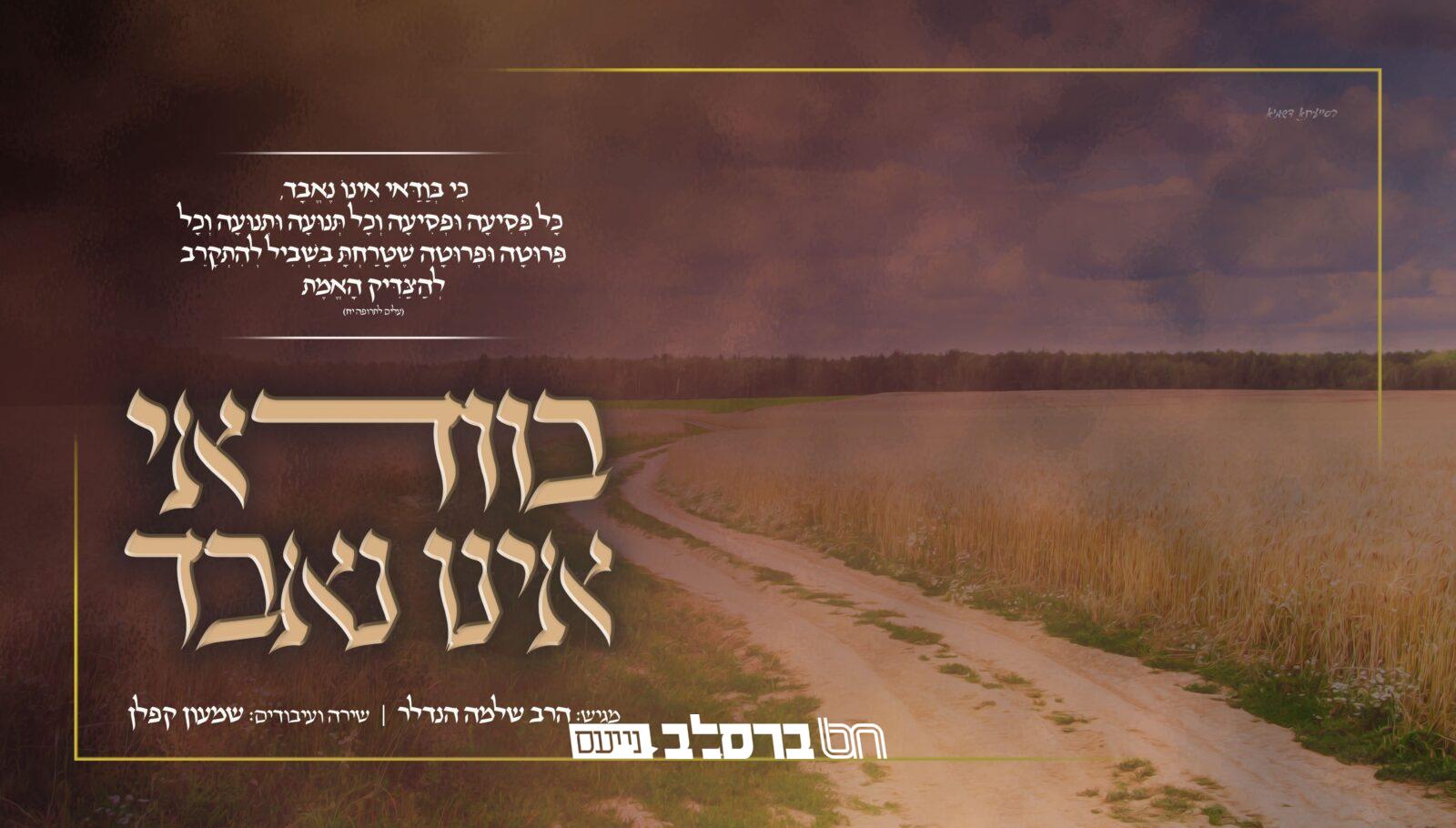 הרב שלמה הנדלר שליט"א מגיש: "כי בוודאי אינו נאבד" | האזינו