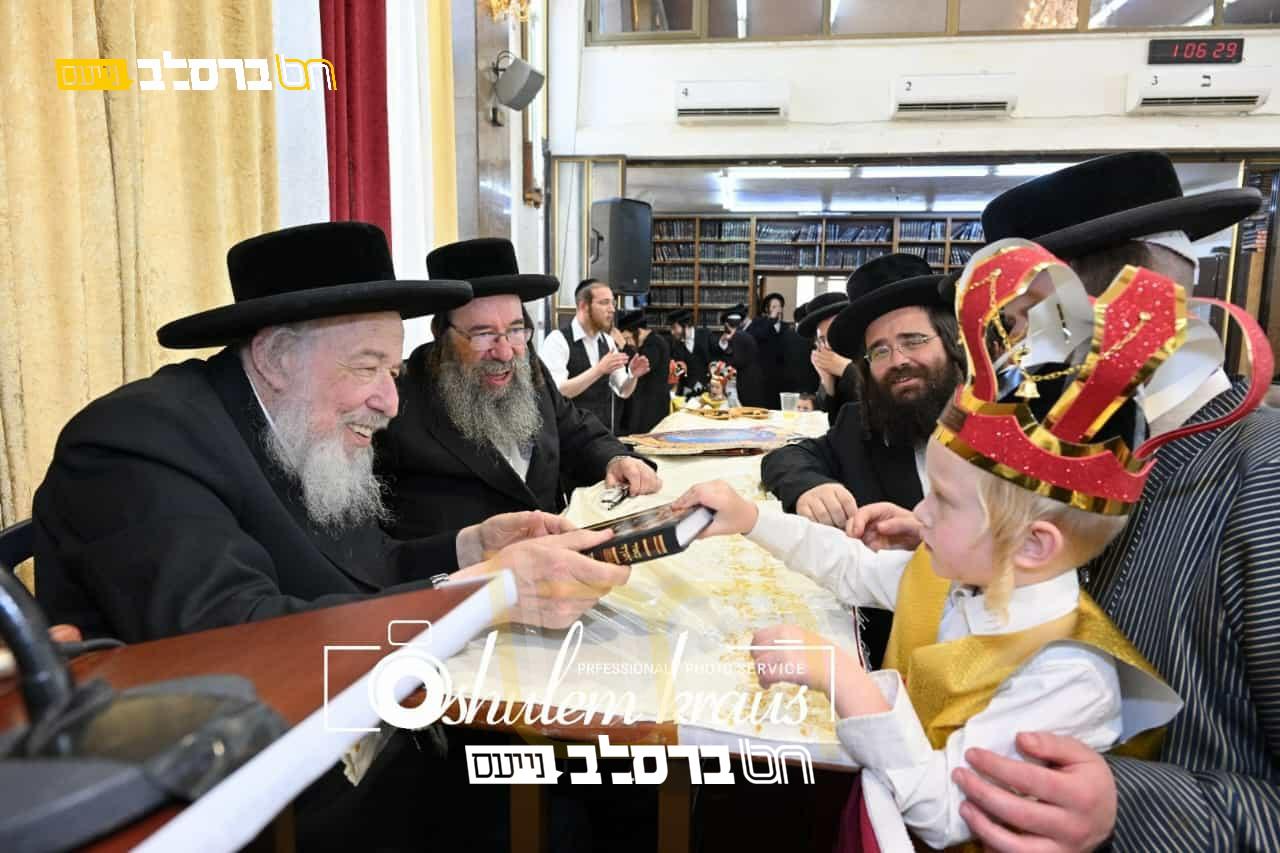 בֶּן חָמֵשׁ לַמִּקְרָא • חומש סעודה בתלמוד תורה ברסלב ירושלים |◄