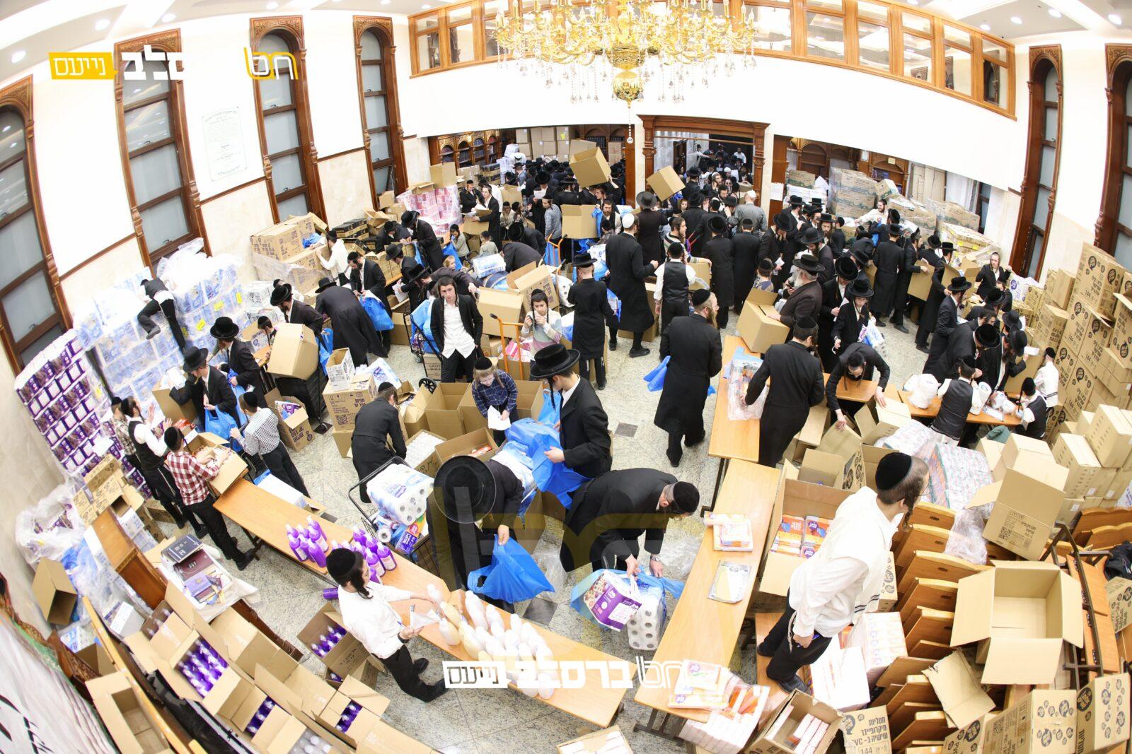 'קרן אור' • חלוקת קמחא דפסחא לכ-650 המשפחות