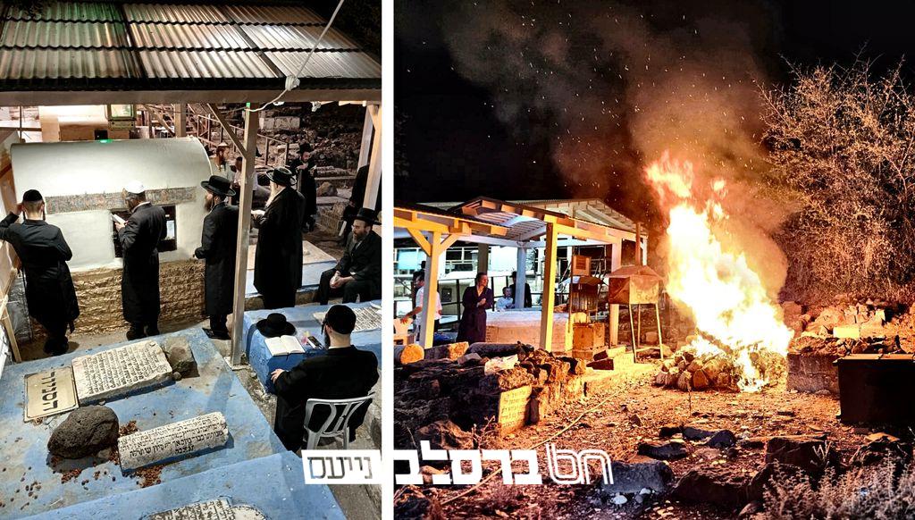 טבריה • אנ"ש עלו לפקוד את ציון רבי נחמן מהורדנקא זיע"א