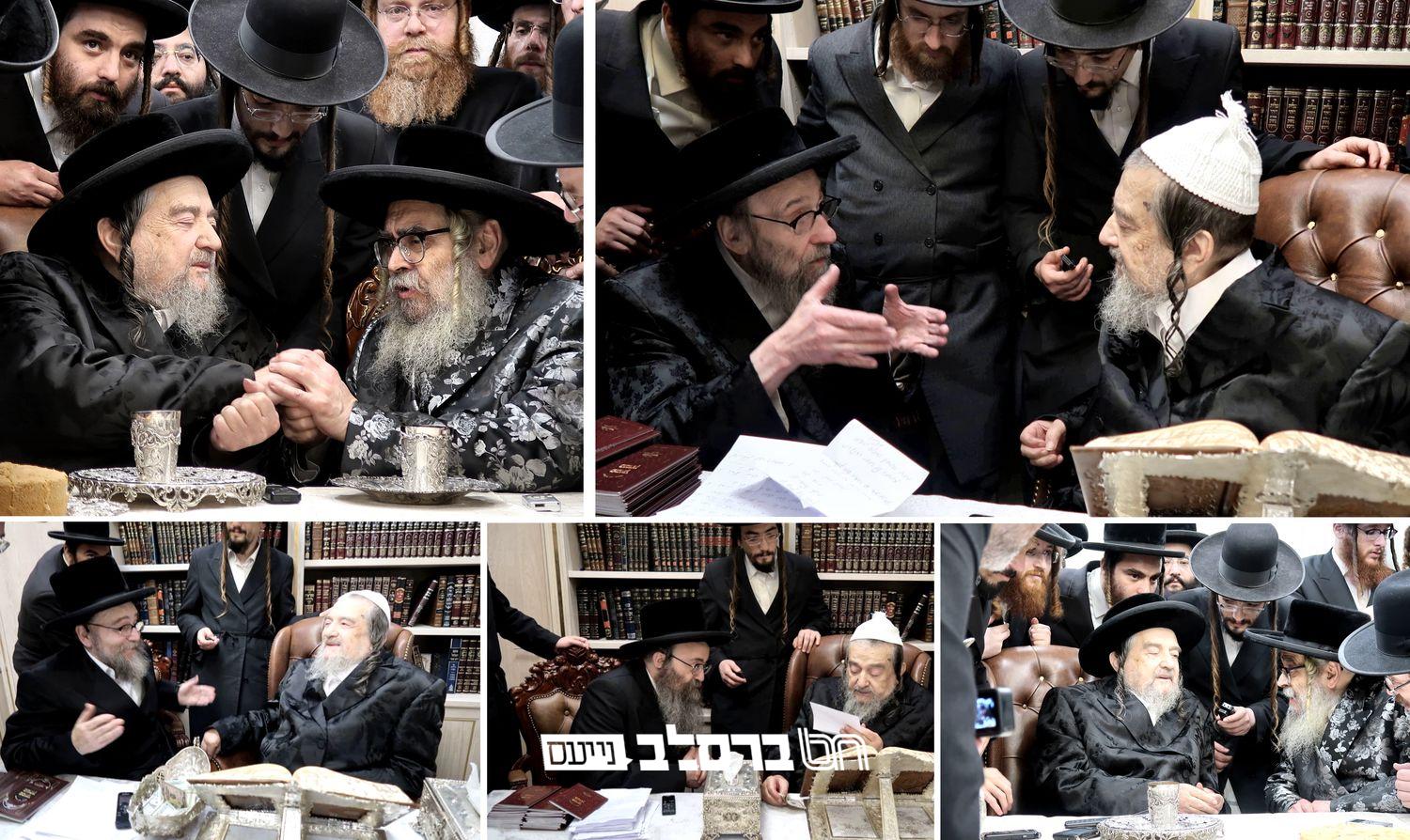 אדמו"ר סאטמאר ואב"ד סאטמאר עלו למעונו של הגרי"מ שכטער