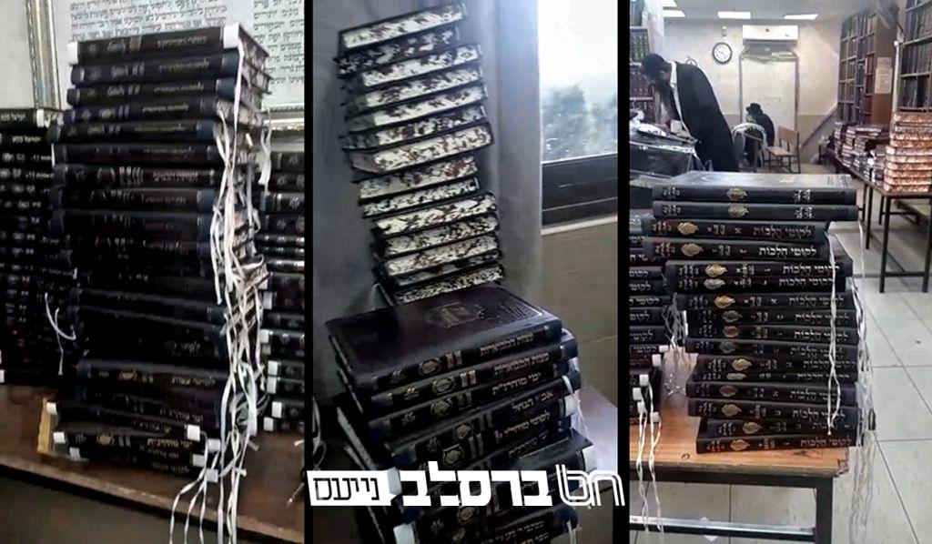 מירון • התחדשות: נרכשו מאות ספרי ברסלב חדשים בציון הרשב"י |◄
