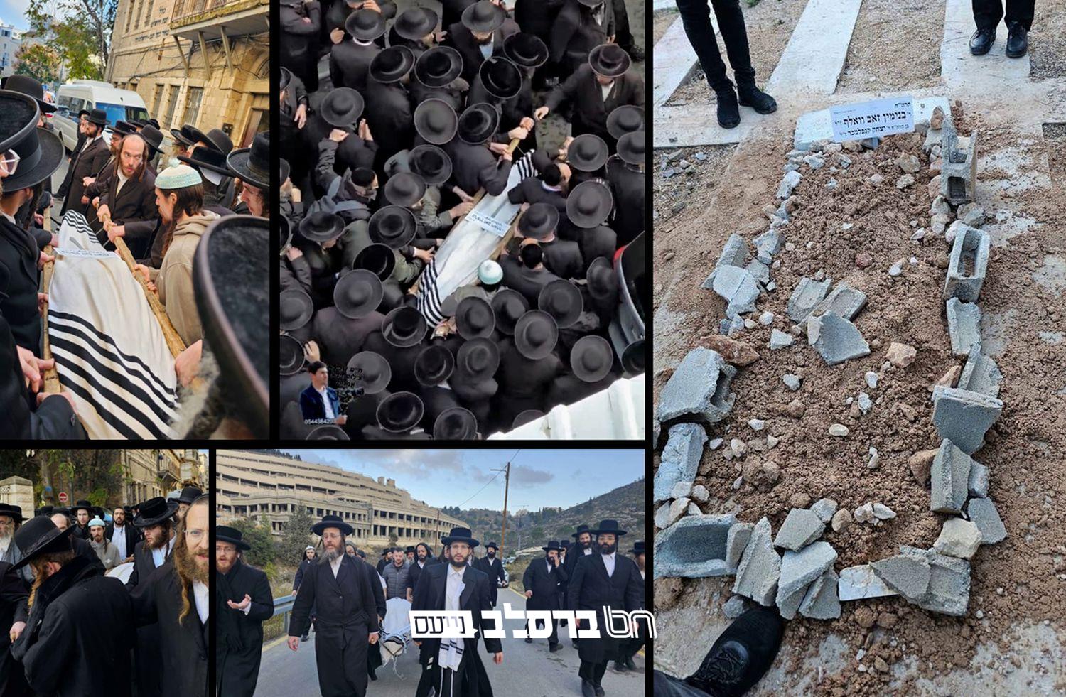 מסע הלוויית המשפיע הרה"ח רבי בנימין זאב קנפלמכר זצ"ל | ◄