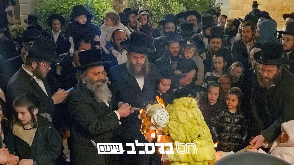 ביתר עילית • אנ"ש חסידי ברסלב בהדלקה לכבוד הרשב"י בכולל חצות |◄